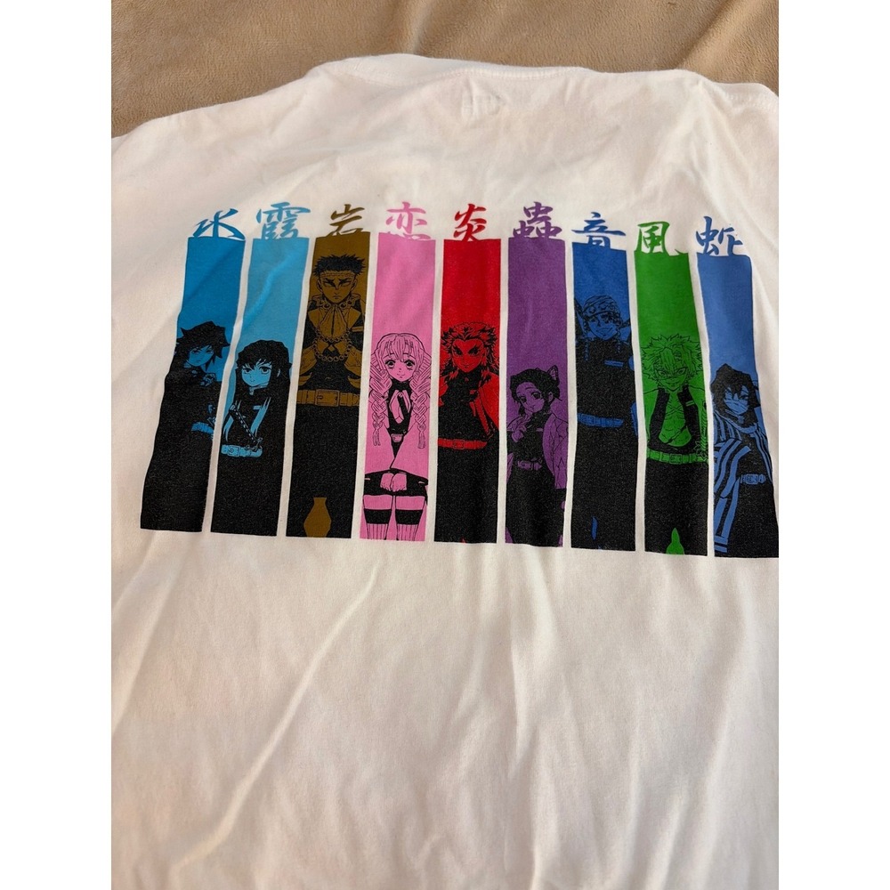 Uniqlo UT Demon Slayer Hashira Graphic T-Shirt White Mens XS Anime Manga Tee